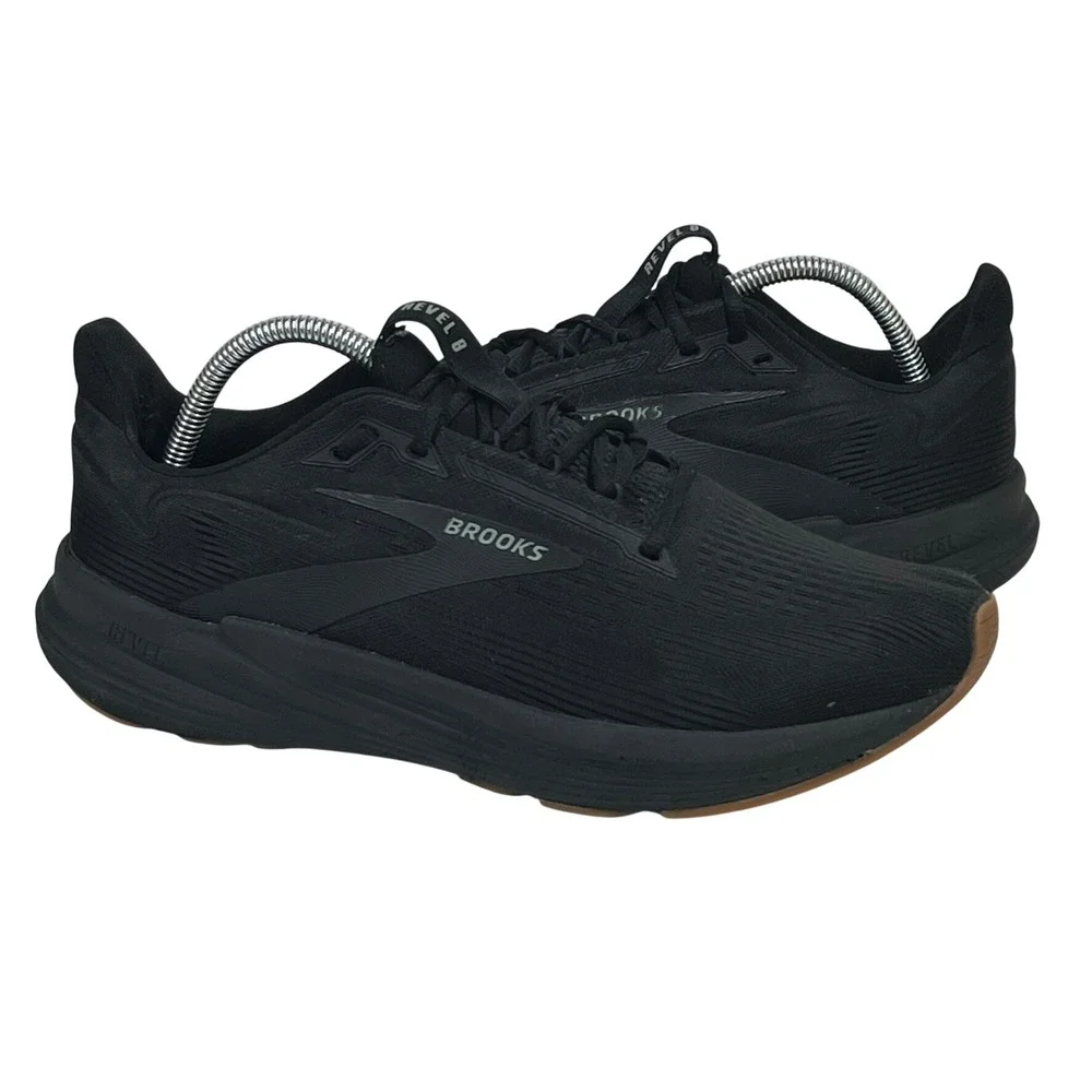 Brooks Revel 8 Running Shoes Mens 10 Black Comfort Cushioned Athleisure Training